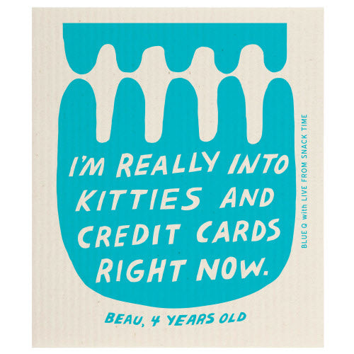 Swedish Dishcloth, Kitties & Credit Cards