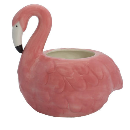 Ceramic Flamingo Planter