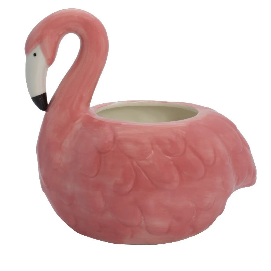 Ceramic Flamingo Planter