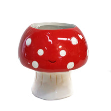 Load image into Gallery viewer, Ceramic Kawaii Mushroom Planter Small
