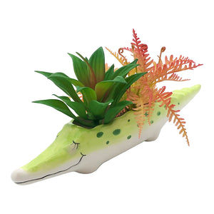 Ceramic Crocodile Planter