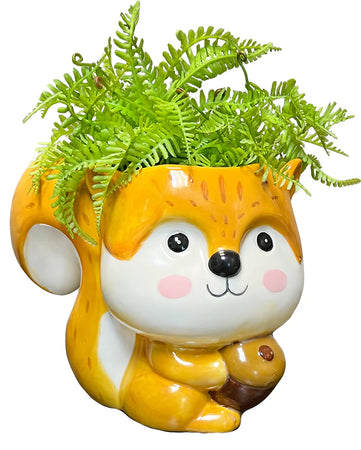 Ceramic Squirrel Planter