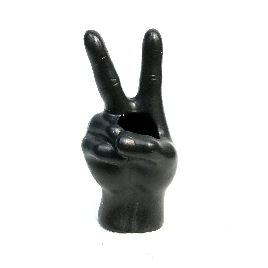 Ceramic Peace Sign Vase