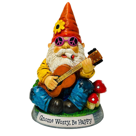 Gnome Worry Be Happy Gnome Figurine