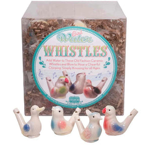 Porcelain Bird Water Whistle, 4 Asst