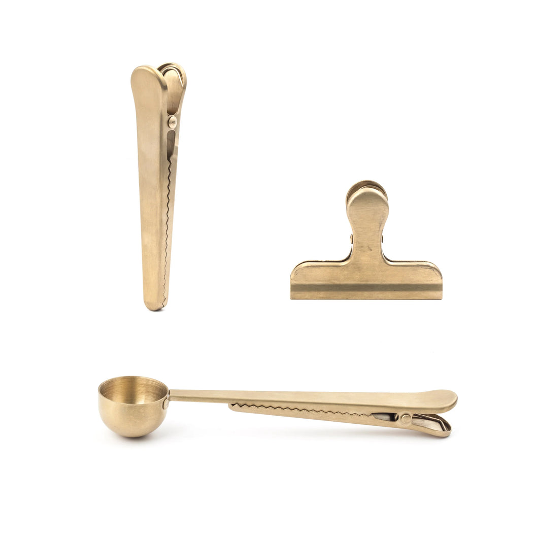 Brass Clip Set, 3 pc