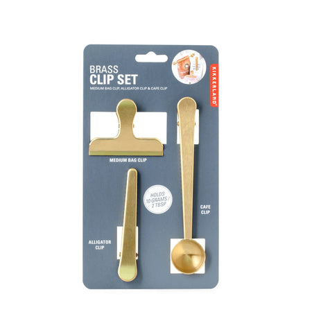 Brass Clip Set, 3 pc