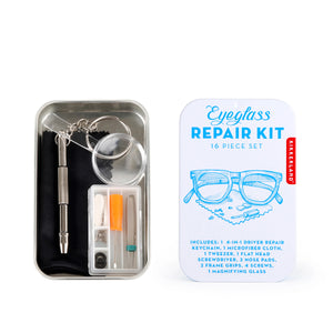 Glasses Repair Kit in Metal Tin