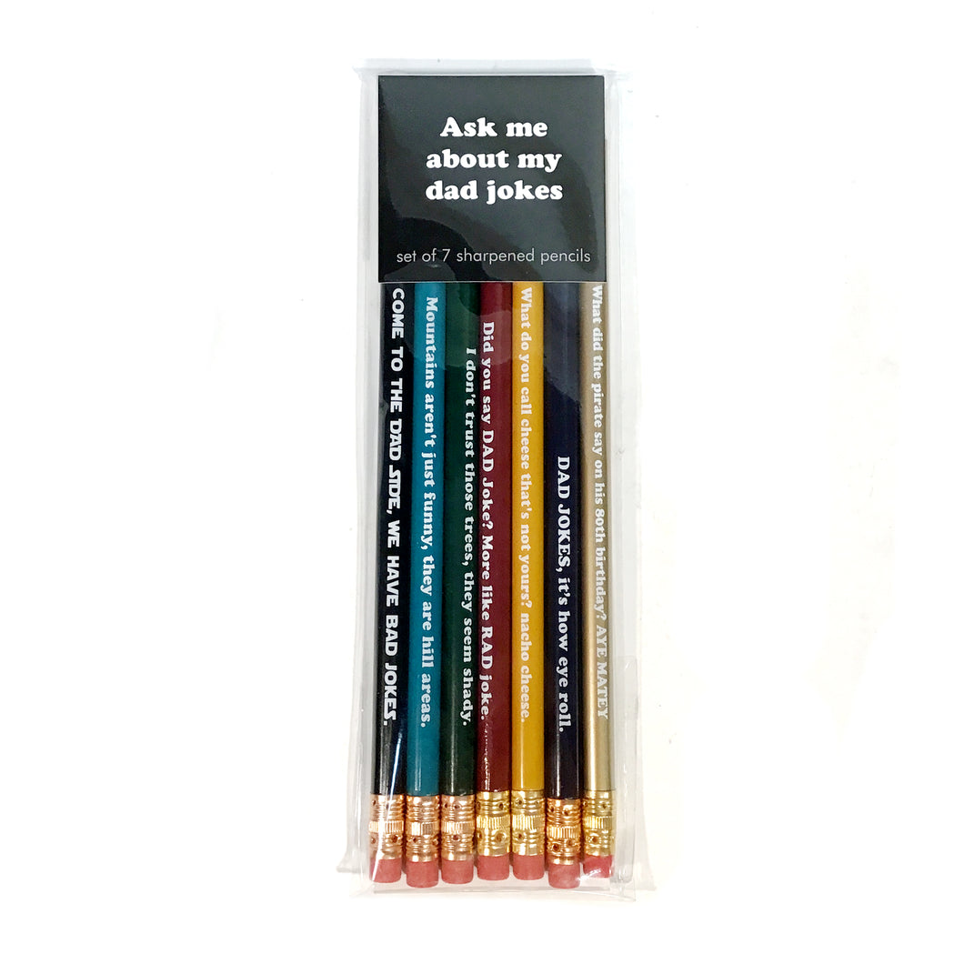 Ask Me About My Dad Jokes Pencil Set