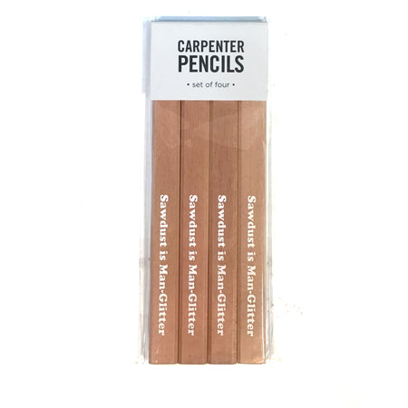 Sawdust Is Man Glitter Carpenter Pencil Set