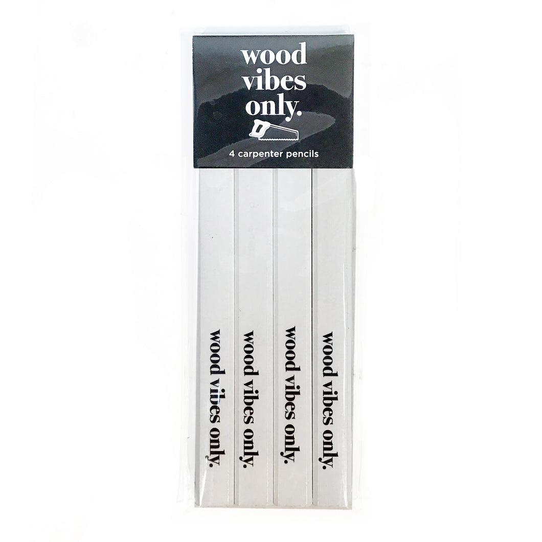 Wood Vibes Only Carpenter Pencil Set