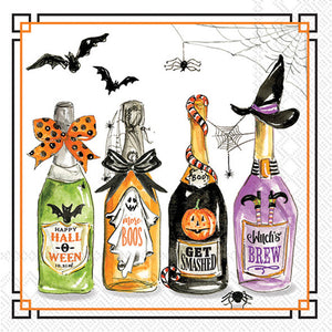 Paper Cocktail Napkin, 20 Count, Halloween Bottles