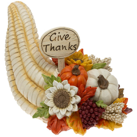 Give Thanks Cornucopia Decor