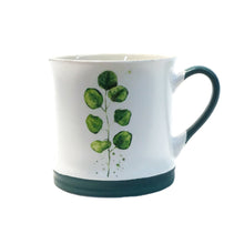 Load image into Gallery viewer, White Ceramic Mug with Plant, 4 Asst, Rslee
