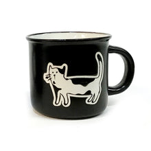 Load image into Gallery viewer, Black &amp; White Cat Ceramic Mug, 4 Asst
