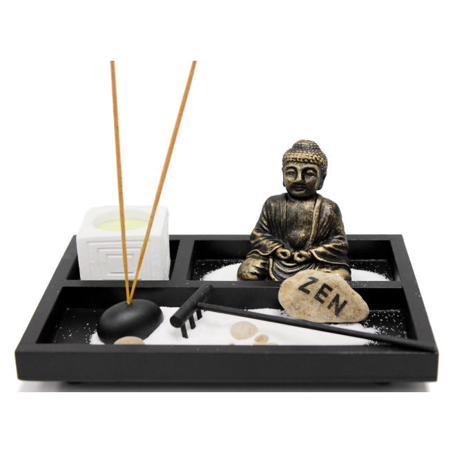 Buddha Tealight Zen Garden, 9in