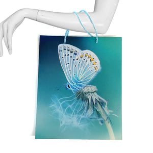 Butterfly Gift Bag, 13x10in, 3 Asst