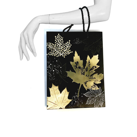 Leaves Gift Bag, Small, 4 Asst