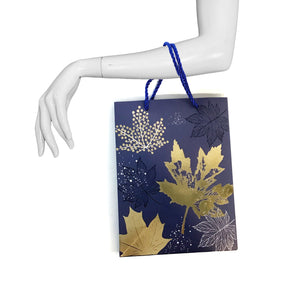 Leaves Gift Bag, Small, 4 Asst