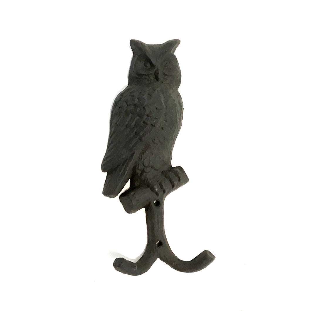 Owl Double Wall Hook, 9in