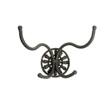 Load image into Gallery viewer, Black Metal Quadruple Wall Hook
