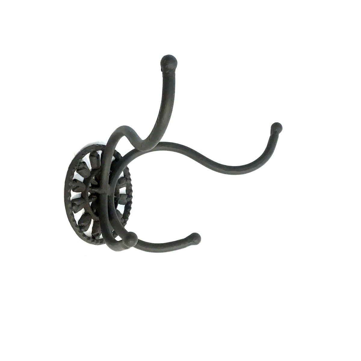 Black Metal Quadruple Wall Hook