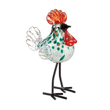 Load image into Gallery viewer, Glass Rooster, Tabletop Decor
