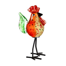 Load image into Gallery viewer, Glass Rooster, Tabletop Decor
