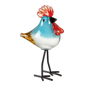 Glass Rooster, Tabletop Decor