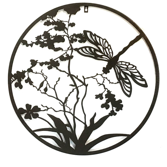 Dragonfly Metal Wall Art, 24in
