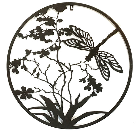 Dragonfly Metal Wall Art, 24in