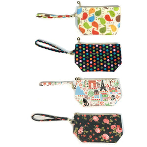 Patterned Cosmetics Bag, 4 Asst