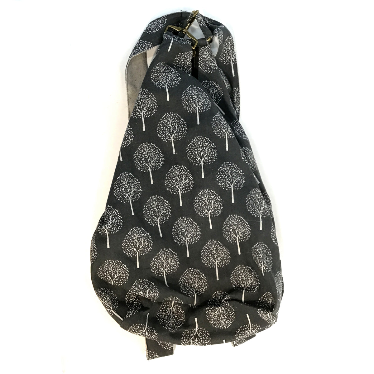 Patterned Backpack, Gray w/White Trees