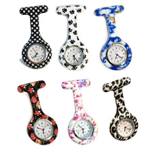 Load image into Gallery viewer, Silicone Nurse Watch, Patterned, 6 Asst
