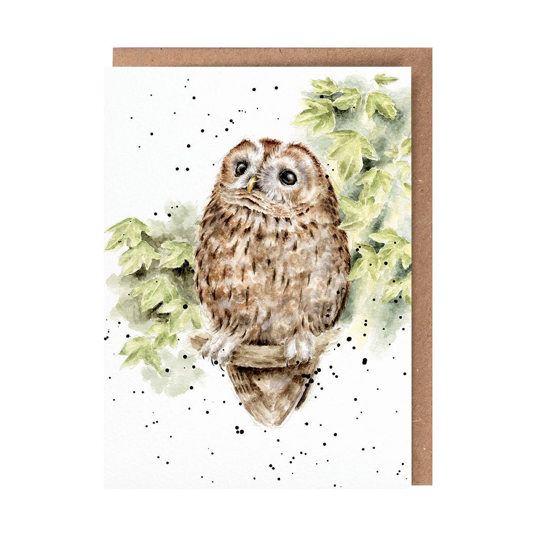 Treetops Owl Greeting Card