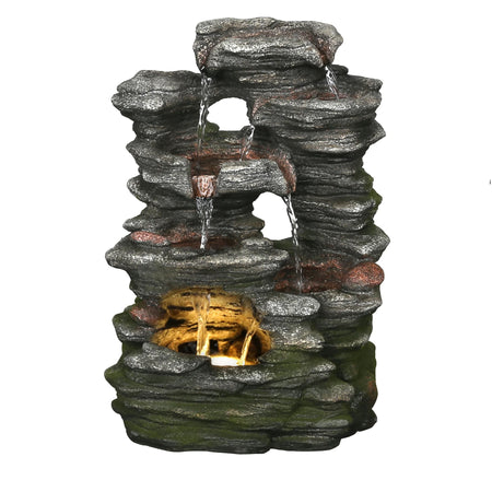 Multi Level Stone LED Fountain