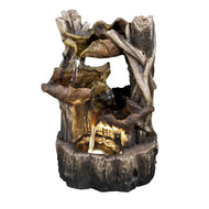 Tree Trunk w/3 Leaves LED Fountain