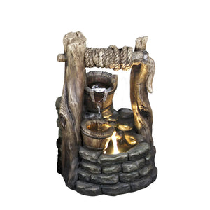 Polyresin Pagoda LED Fountain