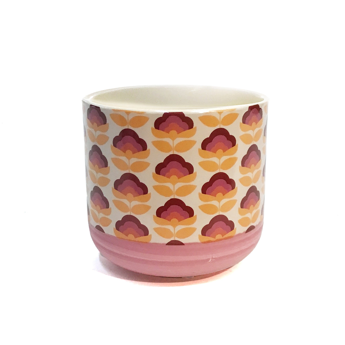 Pot, 4In, Cloud, Red