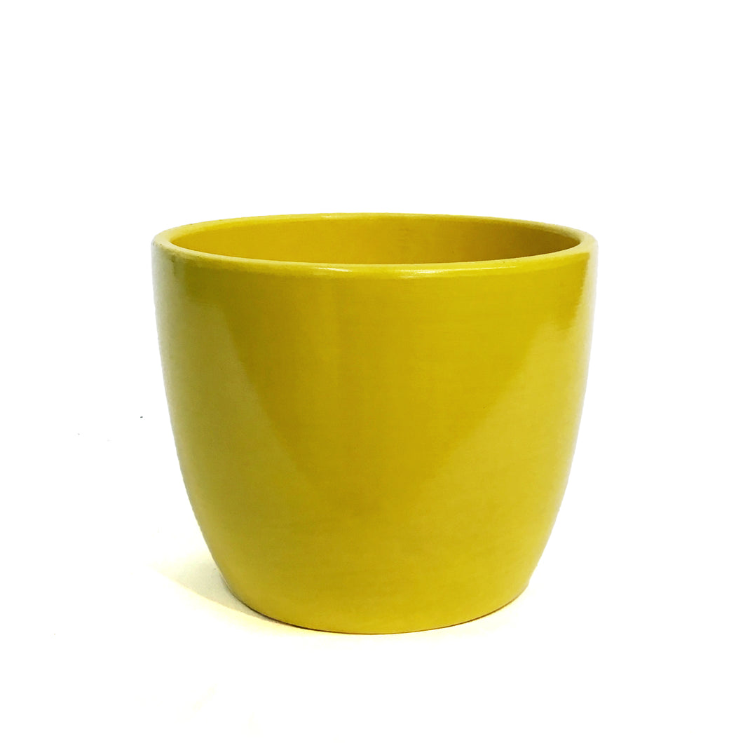 Pot, 6.75in, Ceramic, Dolomite, Yellow