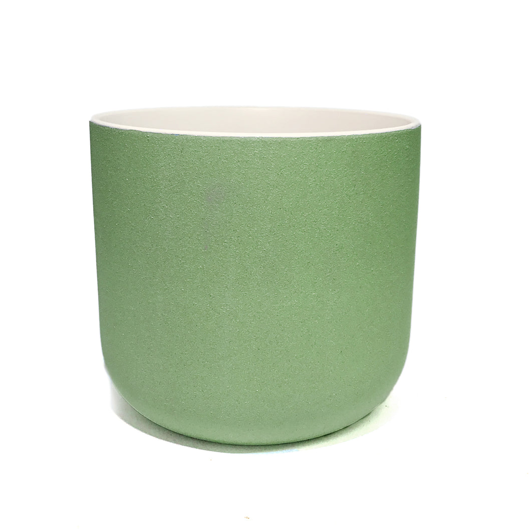 Pot, 8in, Ceramic, Light Green