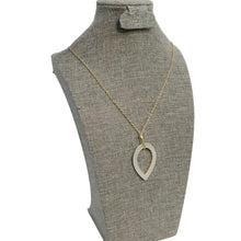 Load image into Gallery viewer, Necklace, Two-Tone Pendant, Gold/Silver
