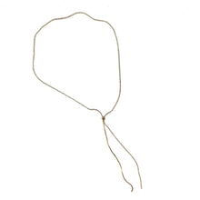 Load image into Gallery viewer, Cadence Long Crystal Necklace w/ Slider, Gold
