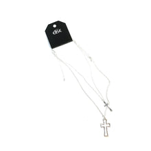 Load image into Gallery viewer, Necklace, 2pc Cross, Silver
