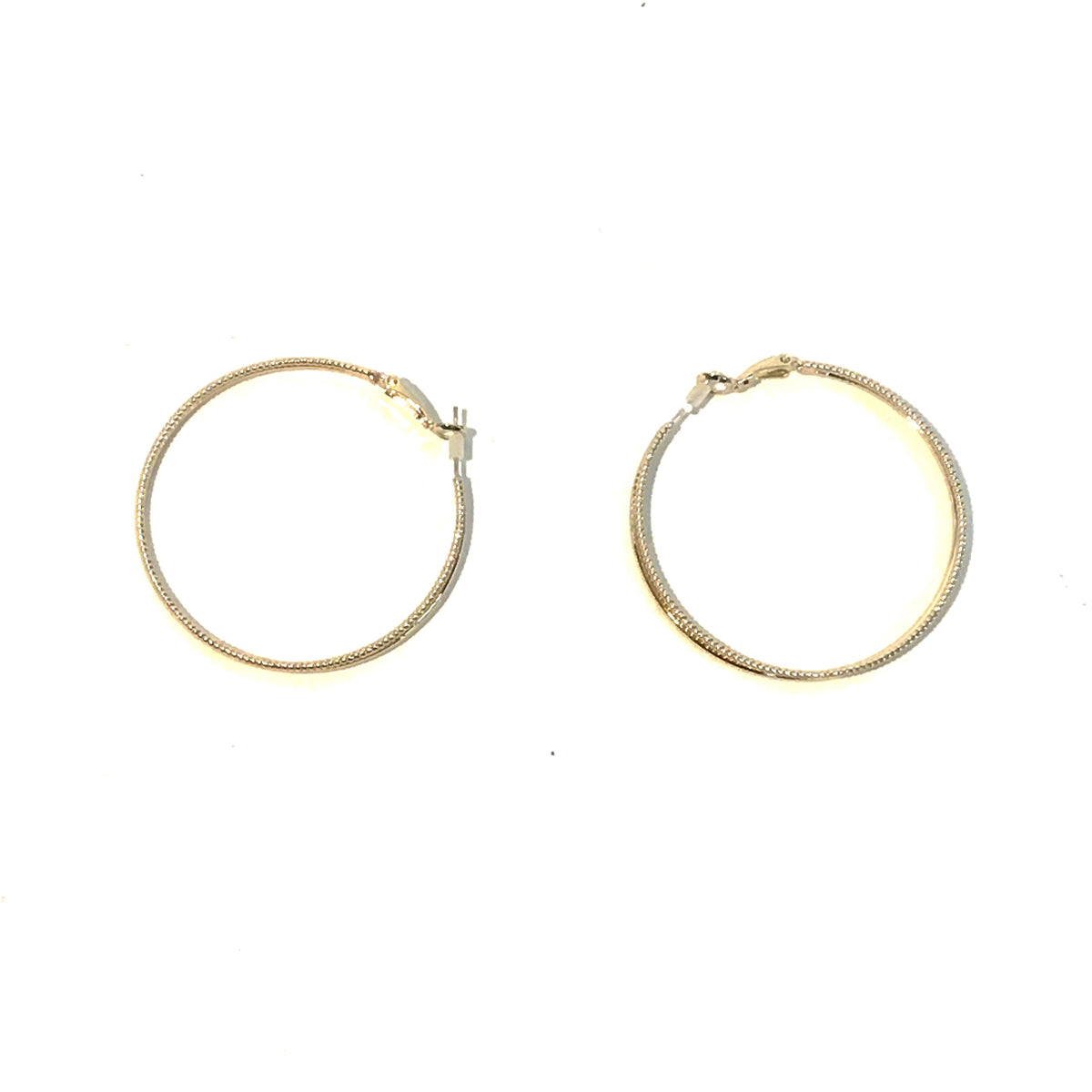 Dina, 50mm Hoop Earrings, 18k Gold Dipped