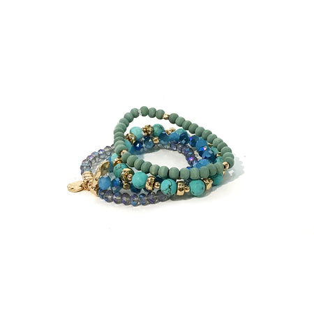 Gina, 4S, Bracelet w/ Disc, Turquoise