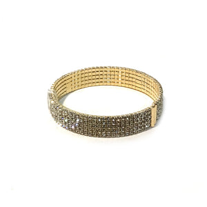 Mimosa 5-Line Memory Wire Bracelet, Gold