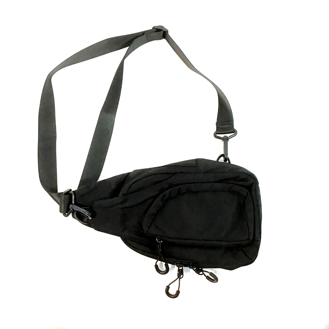 Emma, Sling Bag, 4-compartment, Black