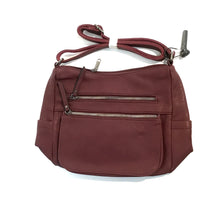 Load image into Gallery viewer, Bria 2 Zipper Front Pocket Crossbody Bag, Bordeaux
