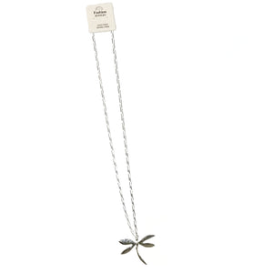 Necklace, Dragonfly Pendant, Silver